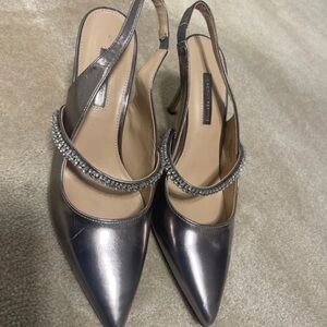 Dorothy Perkins Metallic Slingback Heels